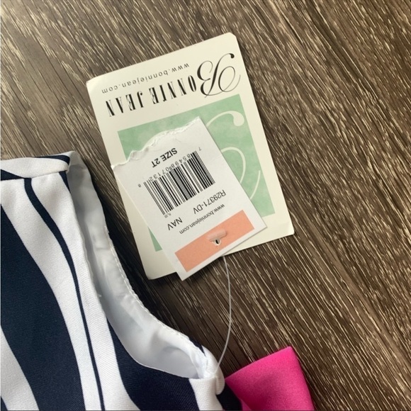 Bonnie Jean Polka dots/stripes navy party
dress.2T - Picture 6 of 7